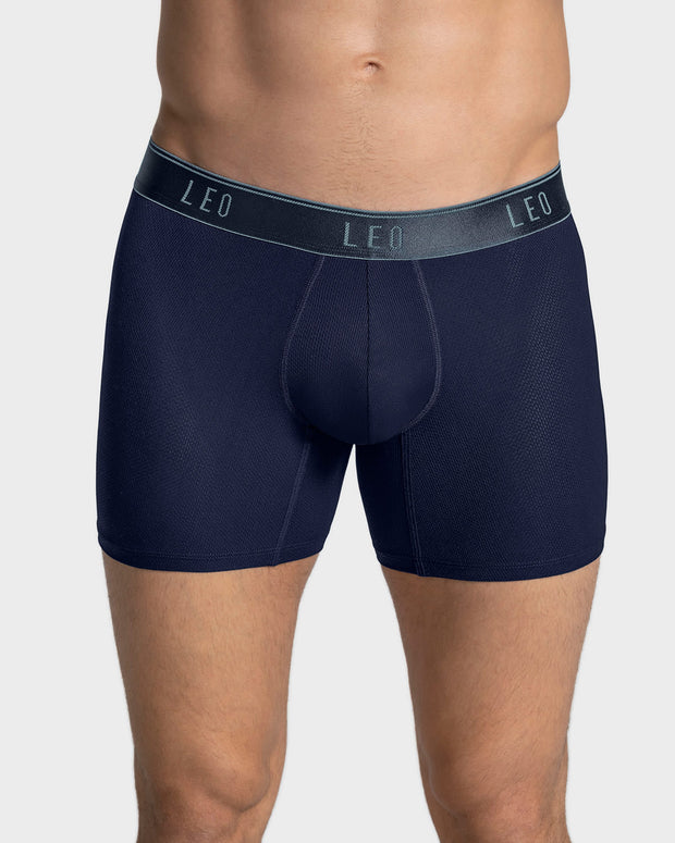 Boxer Pouch Types 4-Pack Ultra-Light Boxer Briefs with Ergonomic Pouches | Leonisa