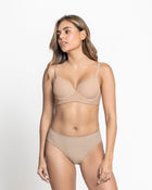 Sujetador triangular de push up alto