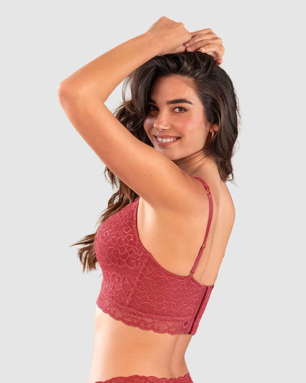 Sujetador tipo bustier sexy support con cubrimiento de espalda#color_391-rojo-coral