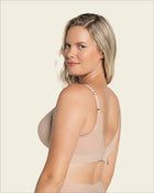 Sujetador memory bustier triangular de push-up alto y buen cubrimiento