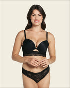 Sujetador doble push up con escote profundo en espalda sexy back