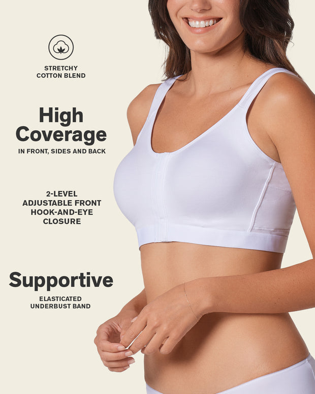 Sujetador tipo top multiusos en algodón all in one bra#color_000-blanco