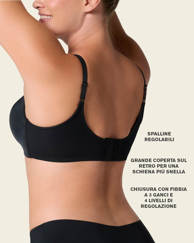 Sujetador sin aro de push up alto incorporado Magical Bra#color_700-negro