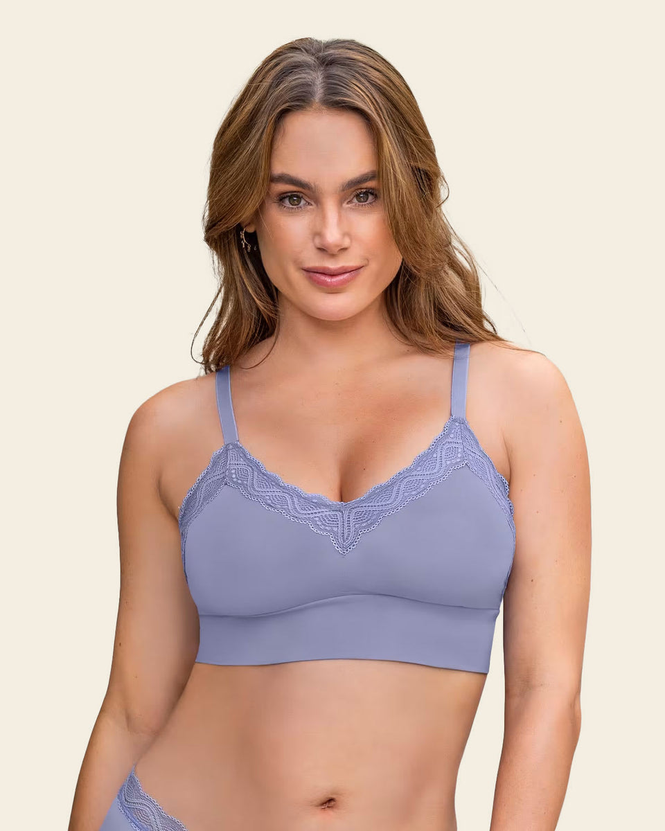 Bralette cómodo y suave con buen cubrimiento en espalda