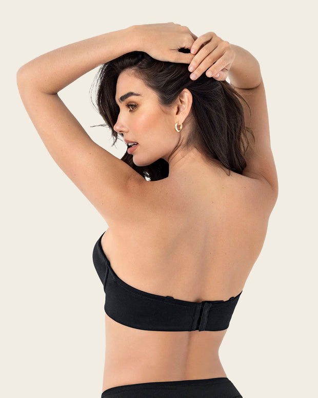 Sujetador  sin  tirantes ideal para pecho mediano y grande#color_700-negro