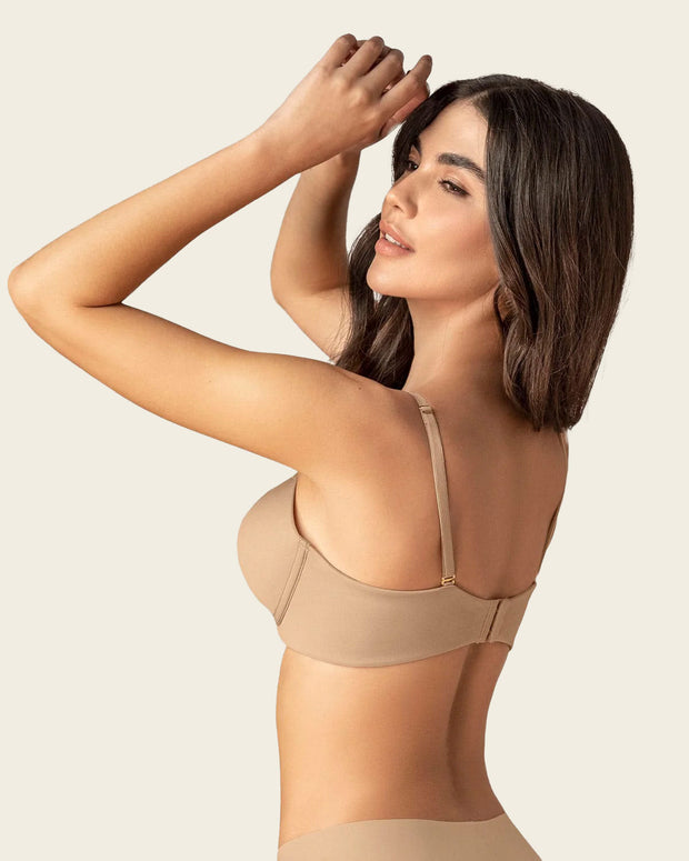 Sujetador de push up alto con escote profundo#color_801-habano-medio