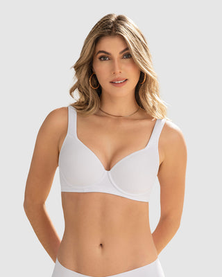 Sujetador de buen cubrimiento, tirantes acolchados#color_000-blanco