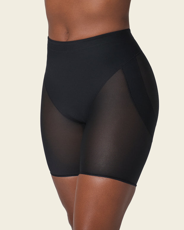 Braga faja tipo short levanta glúteos de control en abdomen#color_700-negro