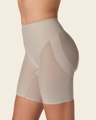 Braga faja tipo short levanta glúteos de control en abdomen#color_802-habano-claro