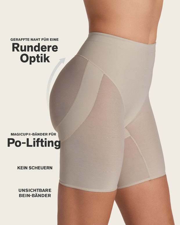 Braga faja tipo short levanta glúteos de control en abdomen#color_802-habano-claro