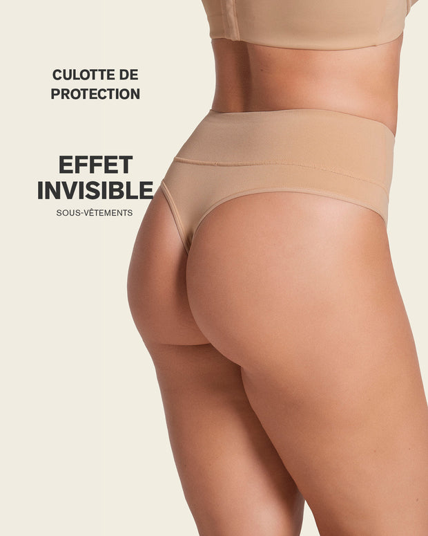 Tanga de control moderado tiro alto en SkinFuse#color_802-habano-claro