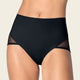 Braga clásica de control fuerte en abdomen, glúteos en tul#color_700-negro