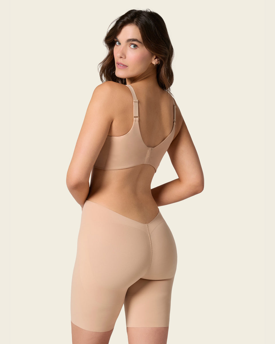 low back shapewear shorts for wedding dress TC Fine Intimates Womens Dress Rehearsal Bike Shorts, Black (Large)