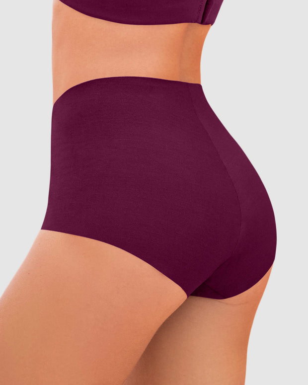 Bóxer efecto invisible tiro alto#color_466-vino-tinto-oscuro