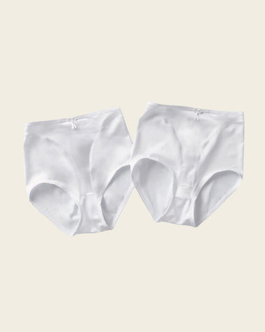 Paquete x 2 bragas fajas clásicas con control suave de abdomen#color_000-blanco