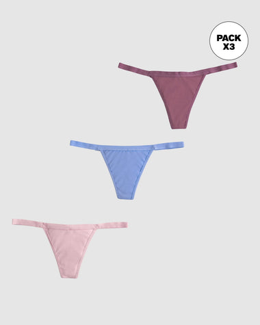 Paquete x 3 tangas descaderadas#color_s51-rosa-azul-morado