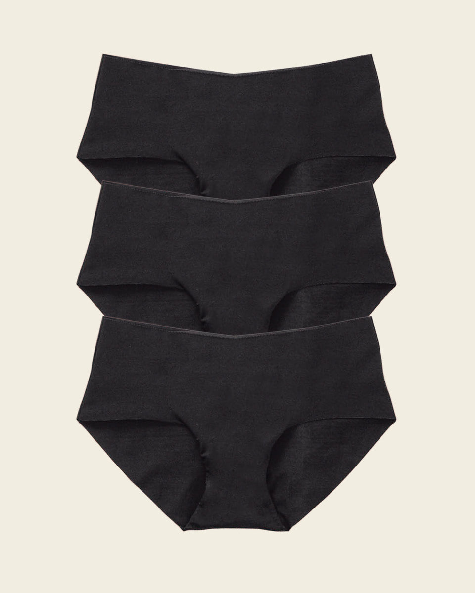 Paquete x 3 bragas hípster invisibles ultraplanos sin elásticos y de pocas costuras