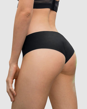 Paquete x 2 culottes invisibles ultracómodos de tiro bajo#color_s01-negro-marfil