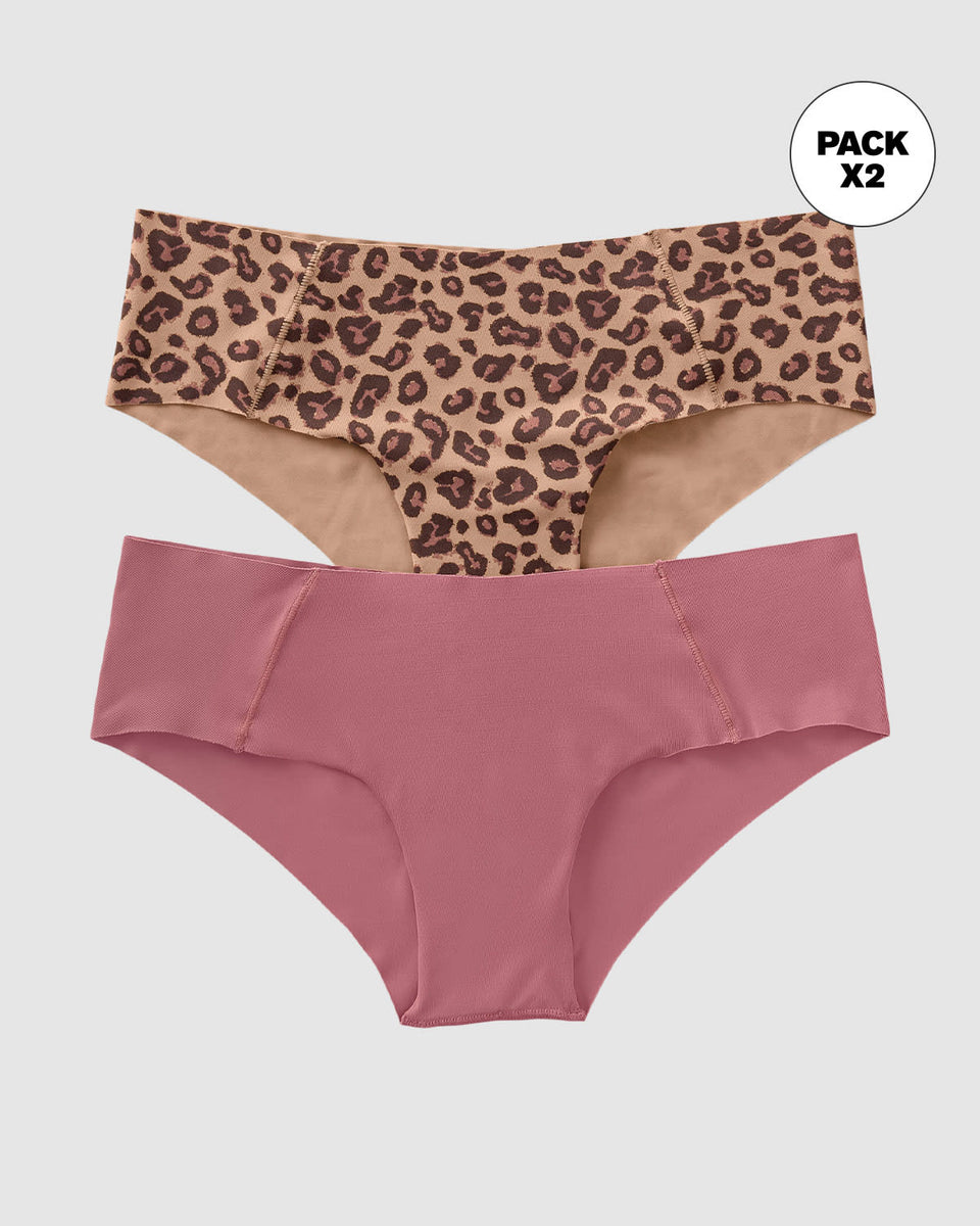 Paquete x 2 culottes invisibles ultracómodos de tiro bajo