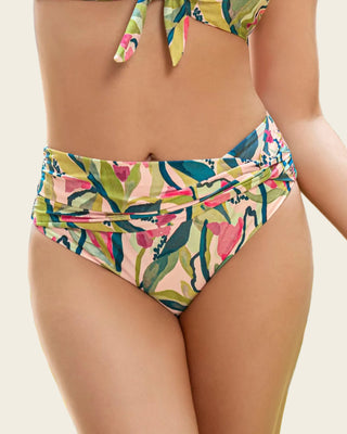 Braga bikini BIO-PET con fajón ajustable#color_290-estampado-hojas