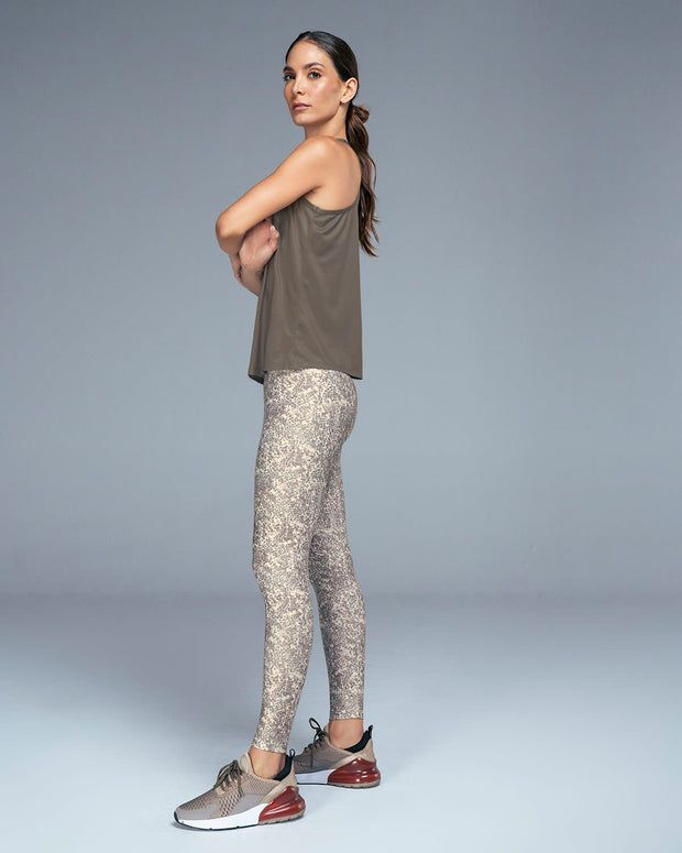 Sports Legging with Antibacterial Technology Infused with Aloe