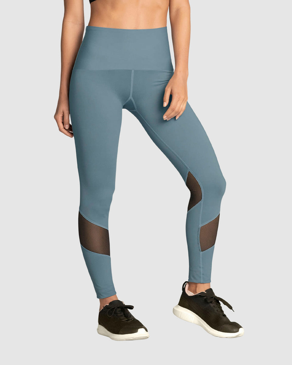 Legging de control con transparencias y tecnología copper