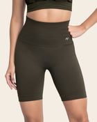 Short ciclista sin costuras con control suave de abdomen