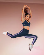Legging con laterales en contraste Leonisa Active by Silvy Araujo