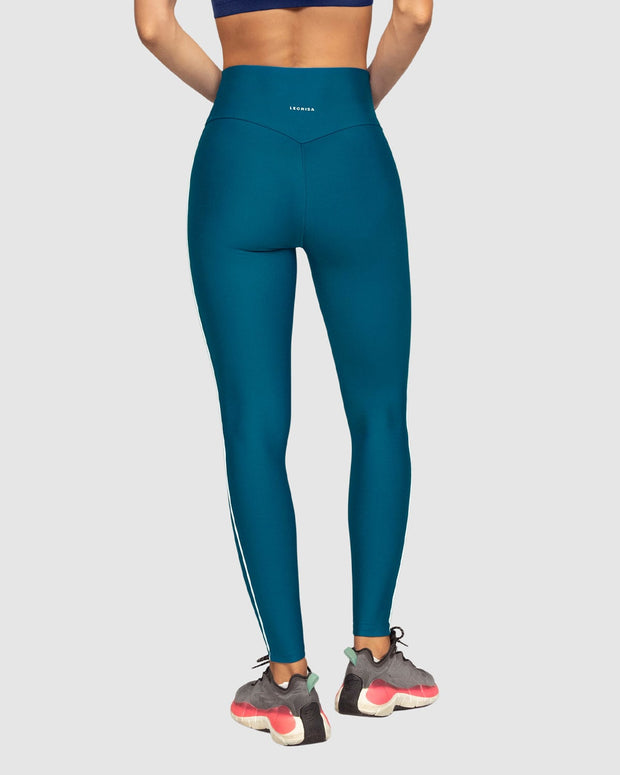 Legging deportivo tiro alto con corte en glúteos tipo corazón#color_541-azul