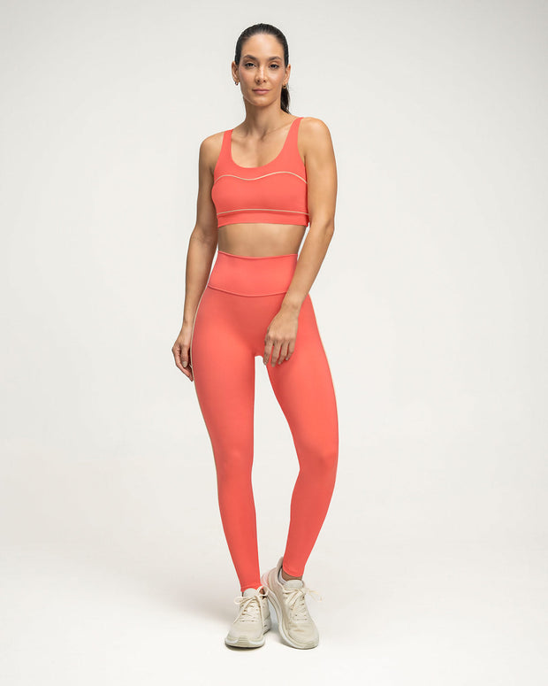 Legging deportivo de control con doble capa de tela en pretina#color_369-coral