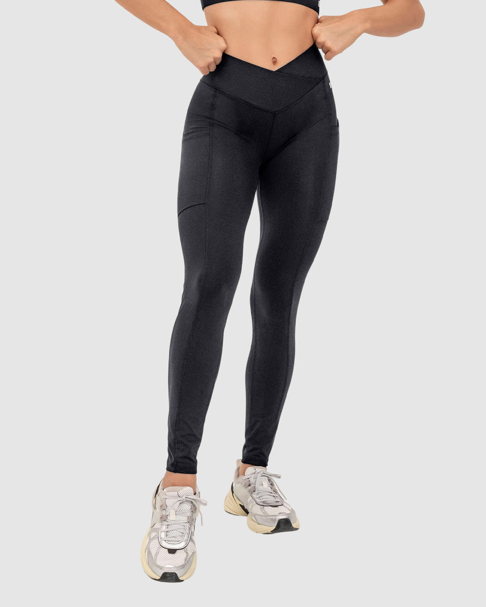 Legging deportivo con pretina cruzada Leonisa Active by Silvy Araujo