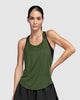 Camiseta deportiva de silueta amplia sin mangas#color_695-verde