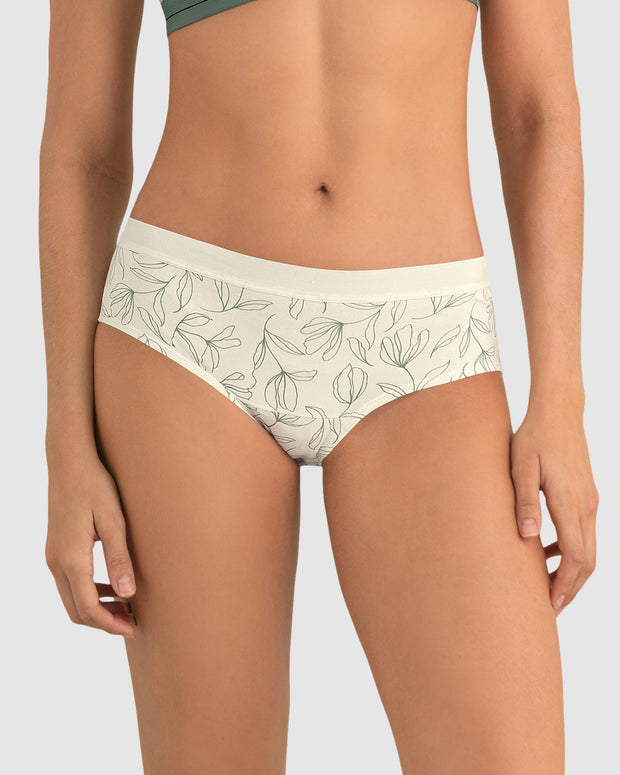 3 braguitas estilo culotte en algodón#color_s77-marfil-estampado-mandarina-verde-medio