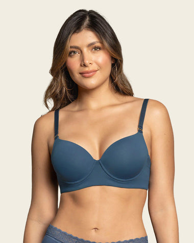 Sujetador triangular de push up alto#color_599-azul