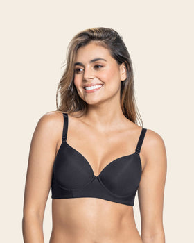 Leonisa Push Up Laced Balconette Bras for Women with Contour Cups & Wide  Underbust Band Brown at  Women's Clothing store
