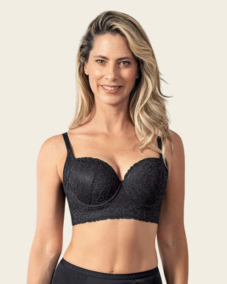 Sujetador de buen cubrimiento y soporte con aro#color_700-negro