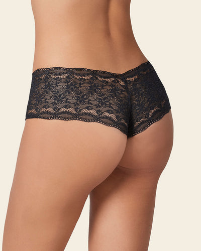 Braguita estilo culotte en encaje moderno#color_712-negro