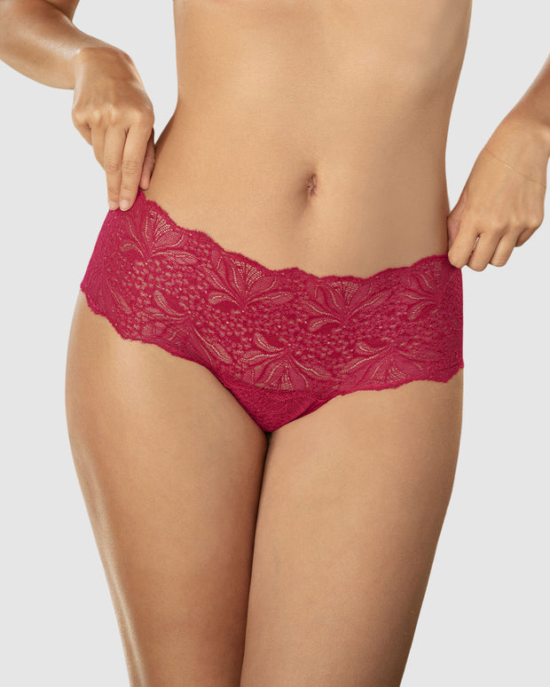 Braga estilo braguita elaborada en encaje#color_323-rojo