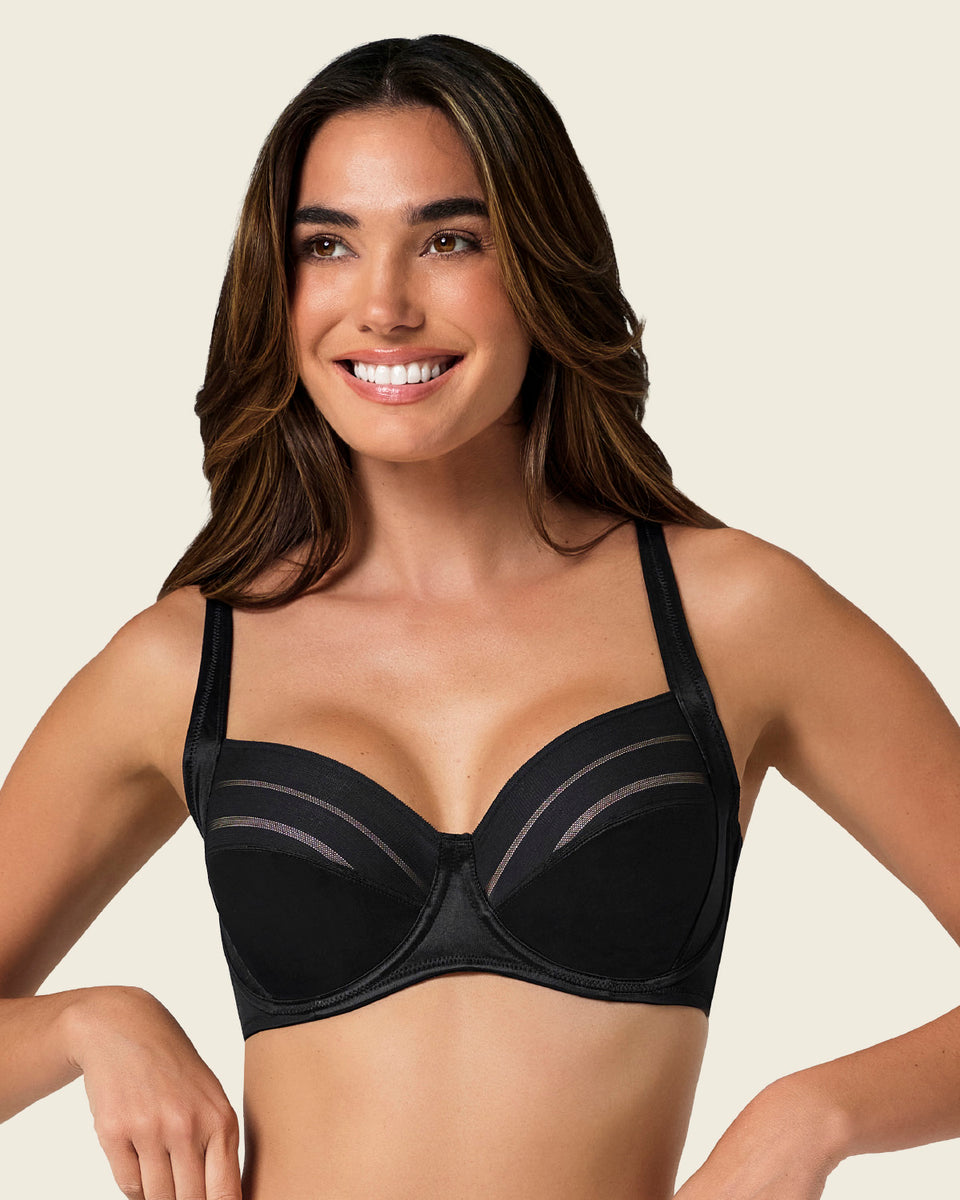 Sujetador de buen cubrimiento ideal para pecho pesado natural support