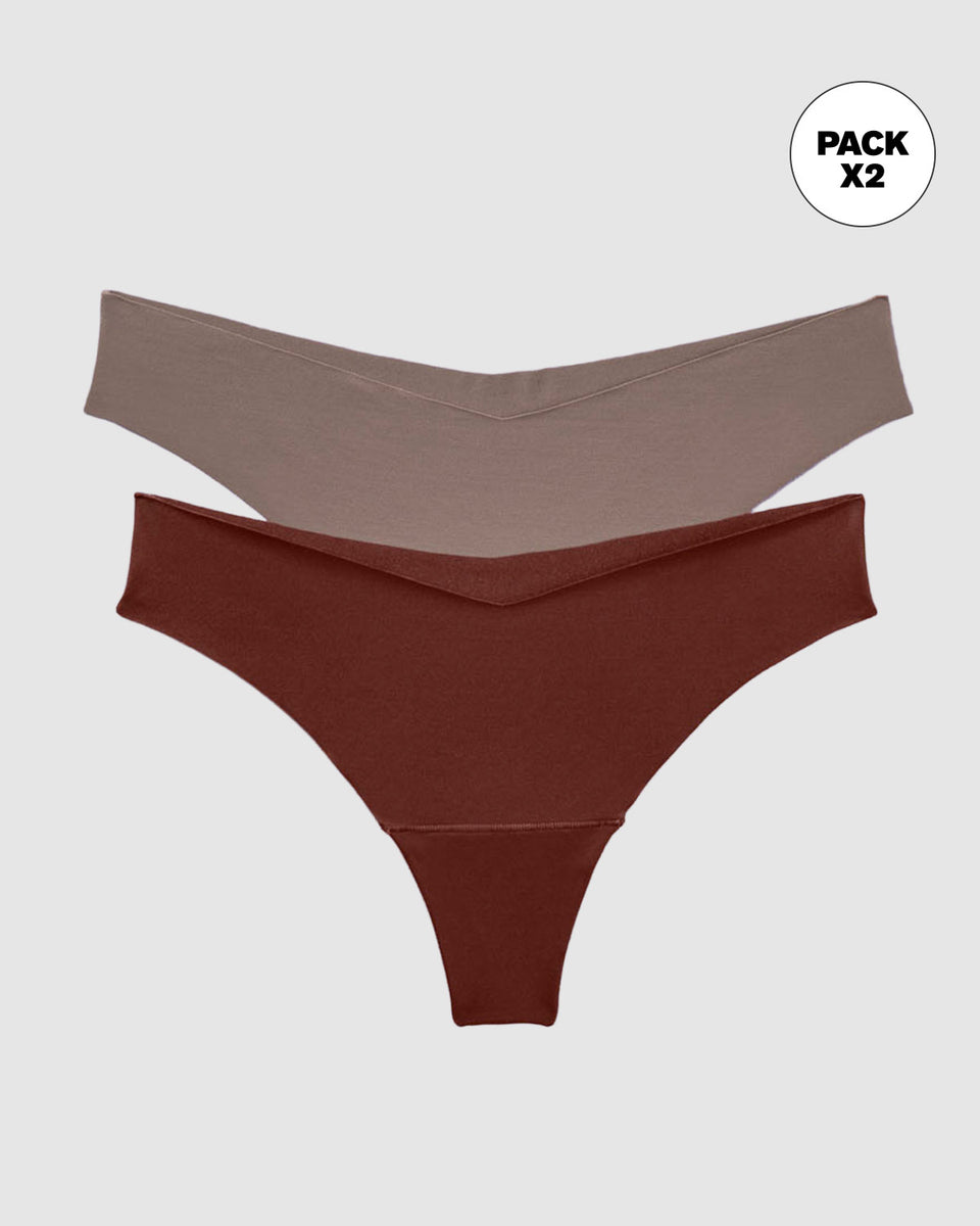 Tangas de efecto invisible en paquete x 2