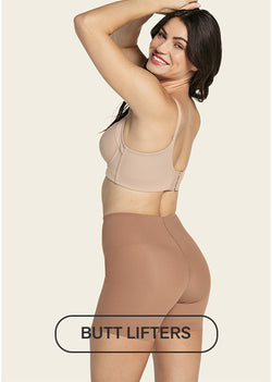 Compre Nylon Spandex Stomach Slimming Butt Lifter Fajas