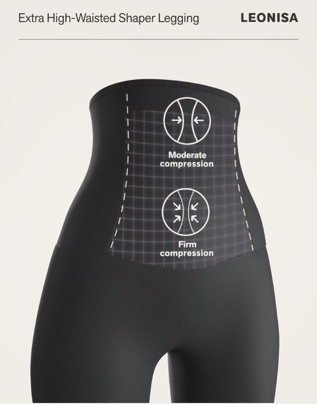 Extra High Waisted Firm Compression Legging | Leonisa
