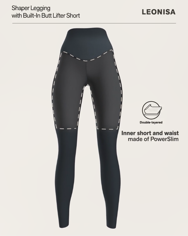 Sculpting Shaper Legging with Butt-Lifting Inner Short | Leonisa