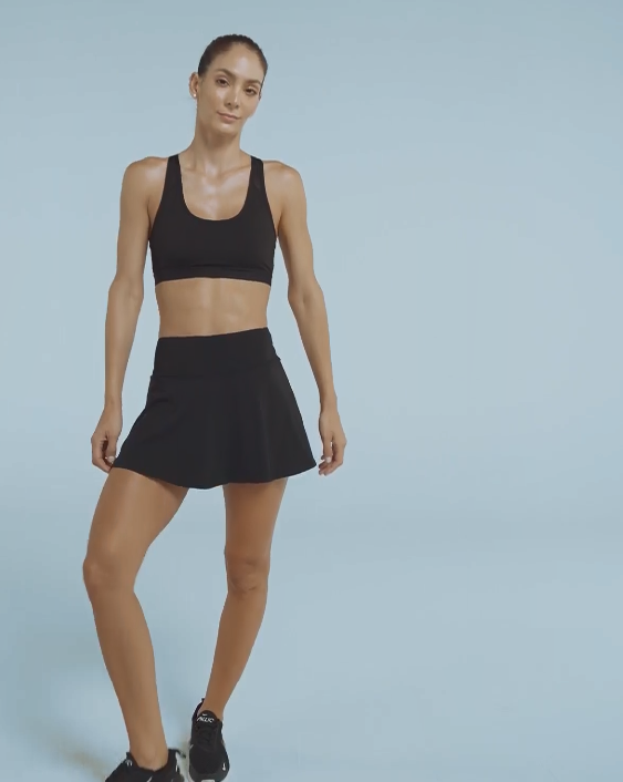 Falda deportiva con short interno con bolsillo#all_variants