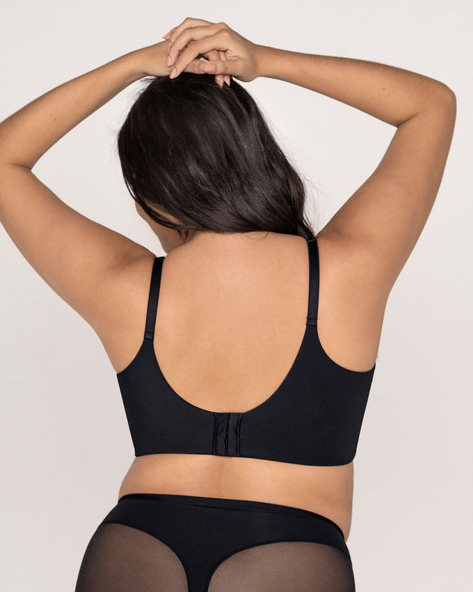 Sujetador de push up suave y cubrimiento alto en sisa y espalda Cover Bra#color_700-negro