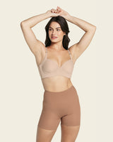 Sujetador de push up suave y cubrimiento alto en sisa y espalda Cover Bra#color_802-habano-claro