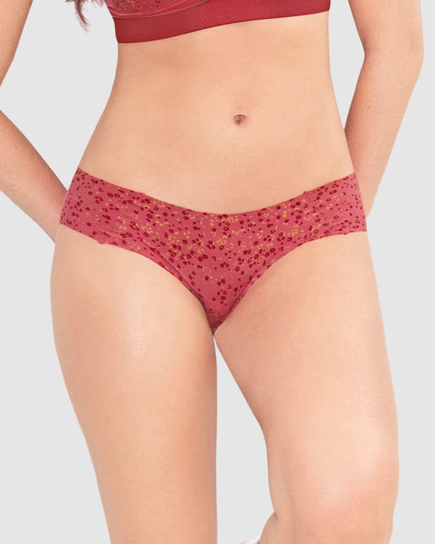 Culotte invisible ultra cómodo sin costuras#color_183-fondo-rojo-estampado