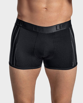 Leo Advanced Mesh Boxer Briefs - Breathable Mens Underwear Black