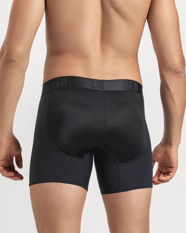 Bóxer medio de aumento de glúteos con almohadillas extraíbles#color_700-negro