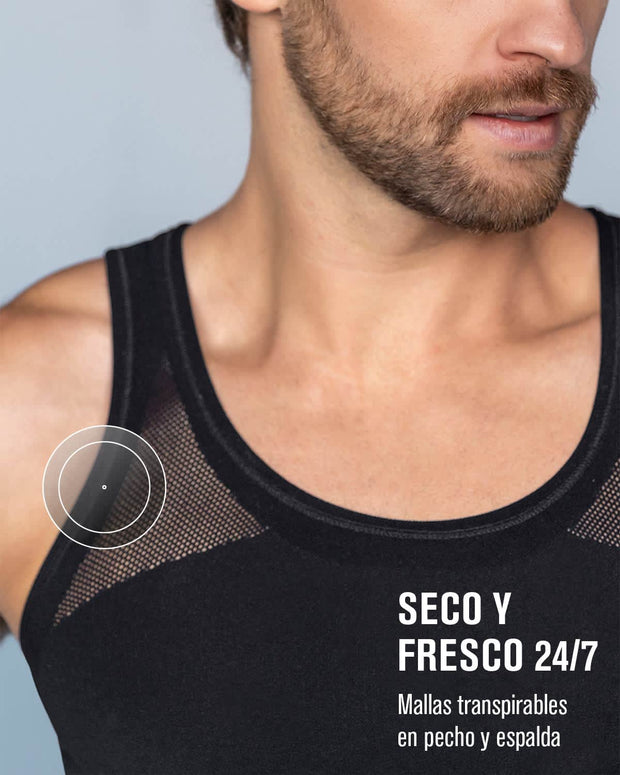 Paquete x 5 camisetas ajustadas para hombre con compresión suave en microfibra#all_variants